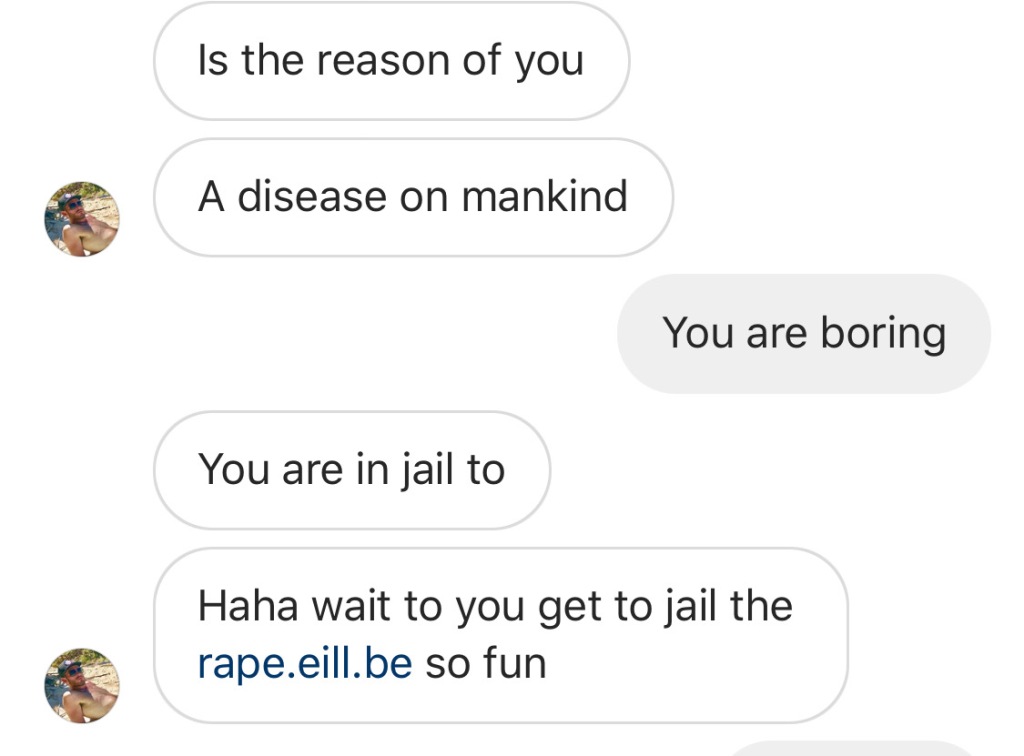 Delighting message from Aussie stranger on my Instagram account